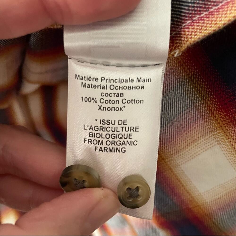 Isabel Marant Etoile Jancis Checked Cotton Shirt Blouse Size 36(S) - Picture 10 of 11